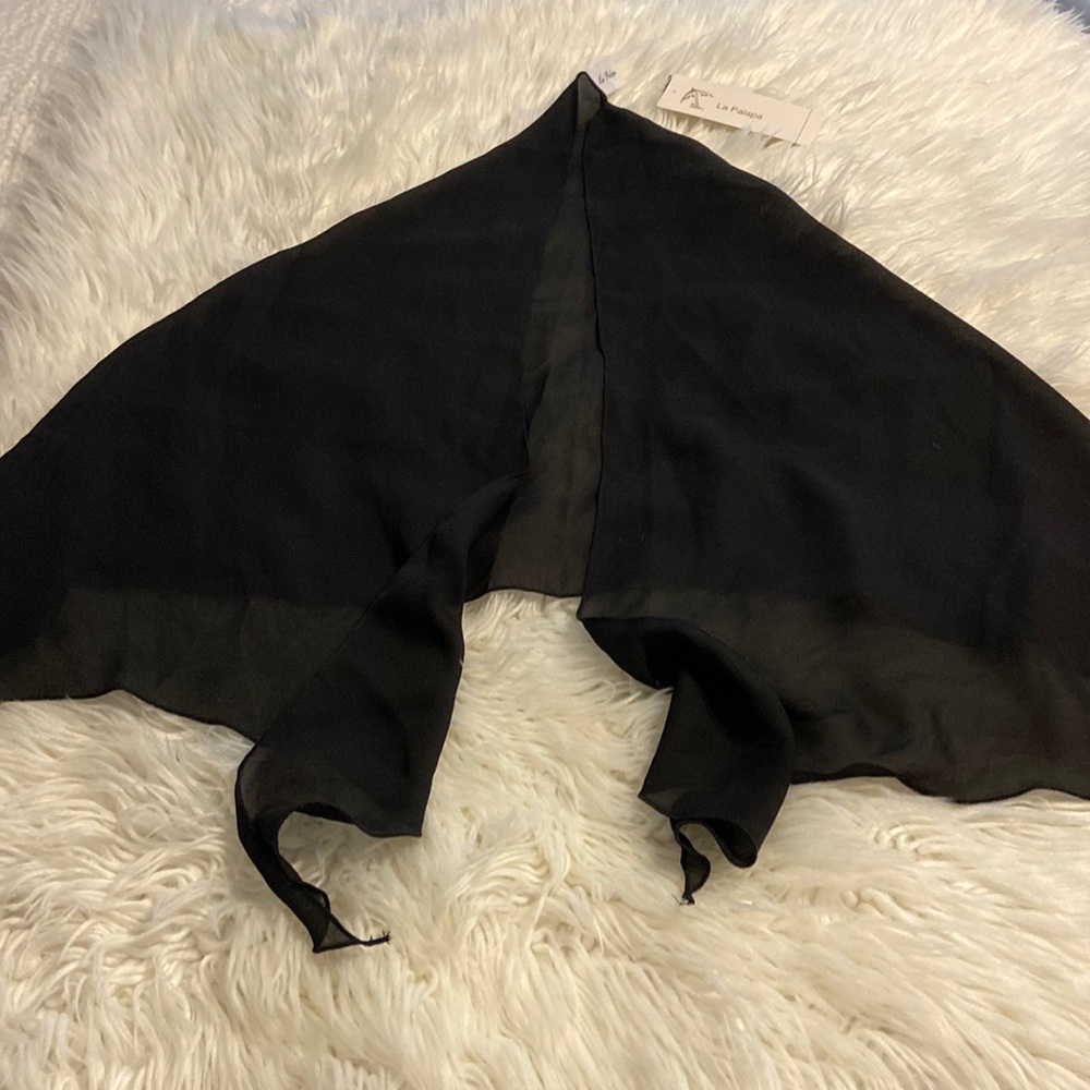 La Palapa Scarf Brand New with tags from Nordstrom black color